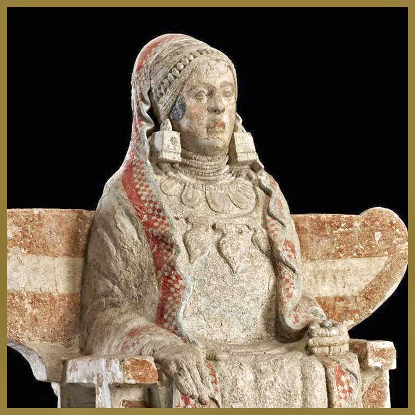 DOMVS PVCELAE: Visita virtual: LA DAMA DE BAZA, el enigma de una joven mortal o una diosa