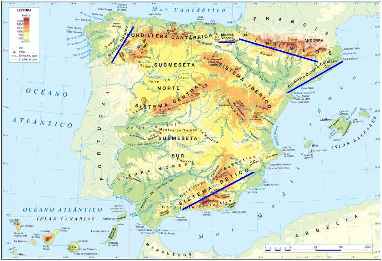 CEIP MIGUEL DE CERVANTES: Unidad 8: "El relieve de España y de Castilla- La Mancha"